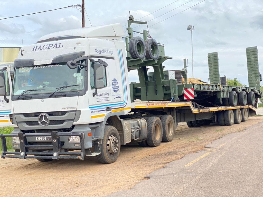 Nagpal Holdings lowbed carrying construction equipment